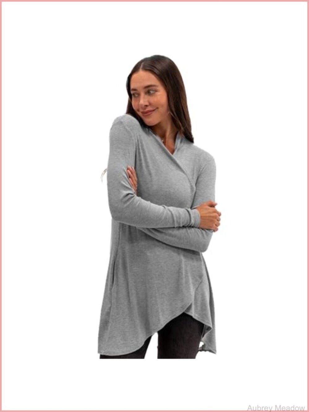 Lightweight Open Front Cardigan Sweater TENCEL Made in USA